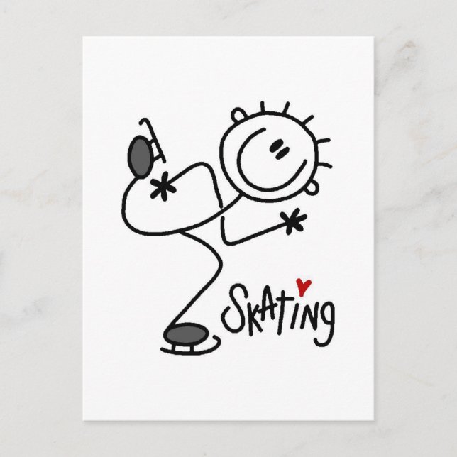 For the Love of Skating Tshirts and Gifts Postcard (Front)