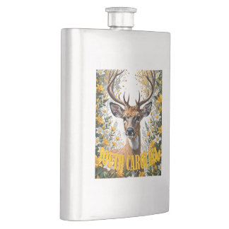 For The Love Of South Carolina Hip Flask