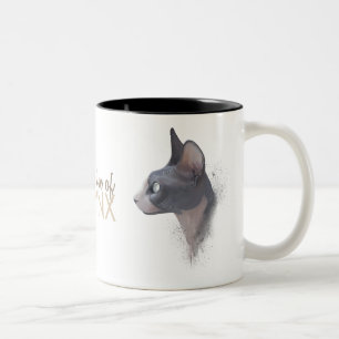 For the love of SPHYNX Two-Tone Coffee Mug