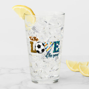 For The Love Of The Game Soccer Mom Leopard Glass