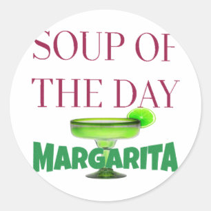 For the margarita classic round sticker