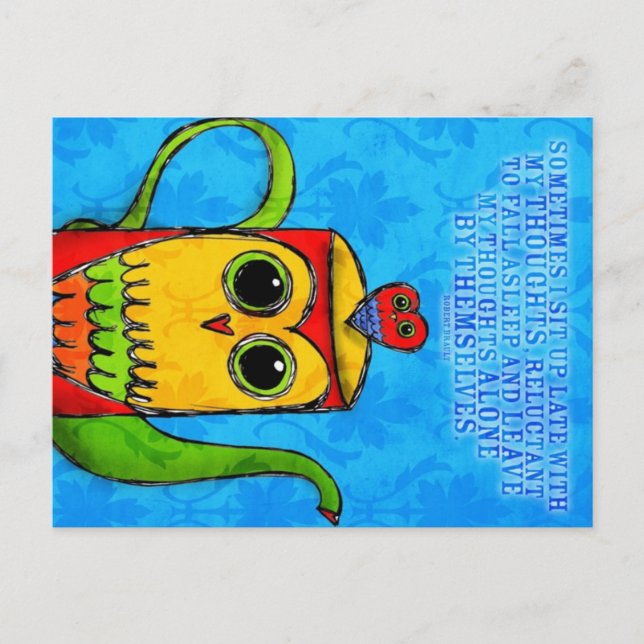 For the Night Owls Postcard (Front)