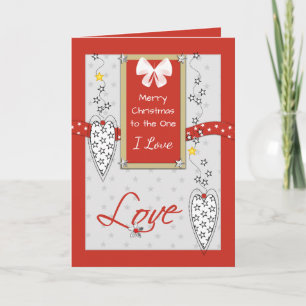For the one I Love at Christmas Holiday Card