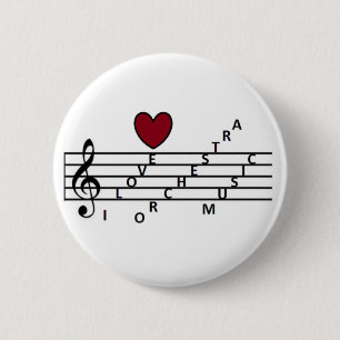 For the orchistra music lover 2 inch round button
