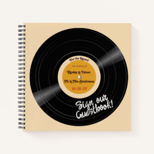 For the Record Vinyl Groovy Browns Guest Book