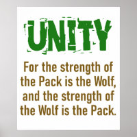 For The Strength Of The Pack - Unity Quote