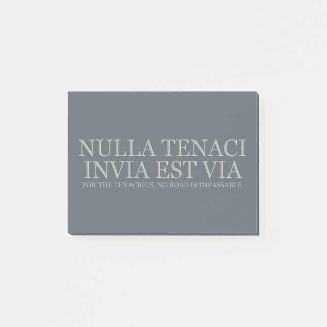 For The Tenacious No Road Is Impassable - Light Post-it Notes (Front)