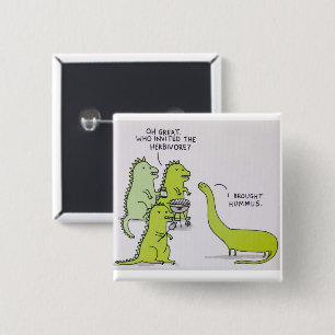 For the Vegans & Vegetarians! 2 Inch Square Button