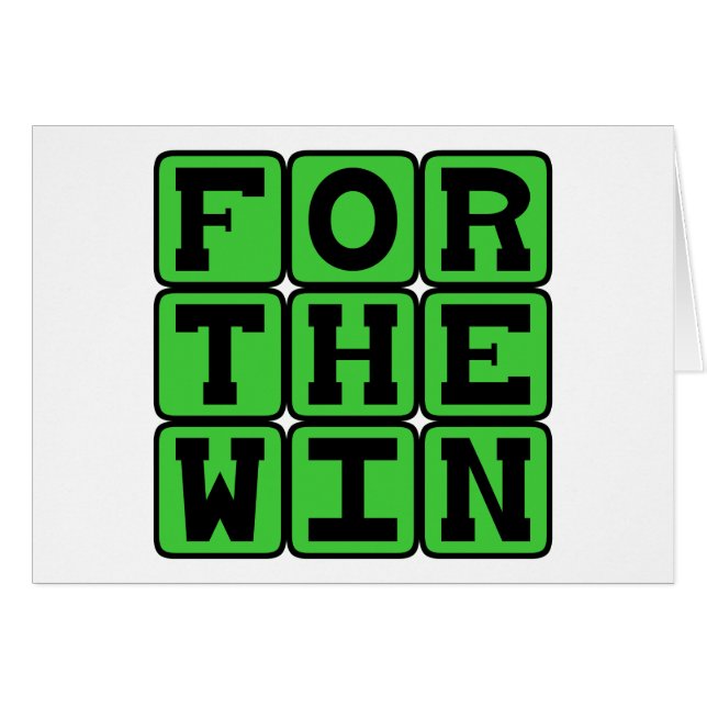 For The Win, FTW Internet Meme (Front Horizontal)