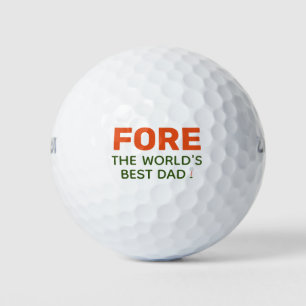 For the World's Best Dad Father's Day Golf Balls