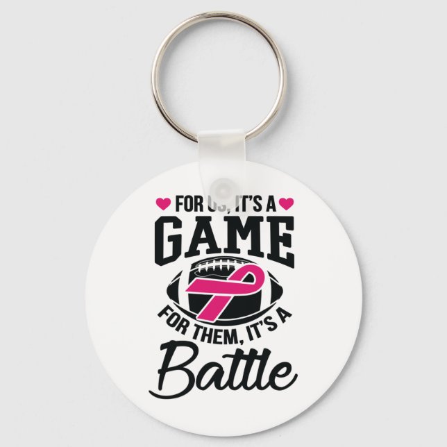For Them Breast Cancer Awareness  Keychain (Front)