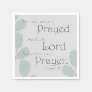 For this Child I Prayed Napkin