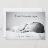 For This Child We Have Prayed Shower Photo  