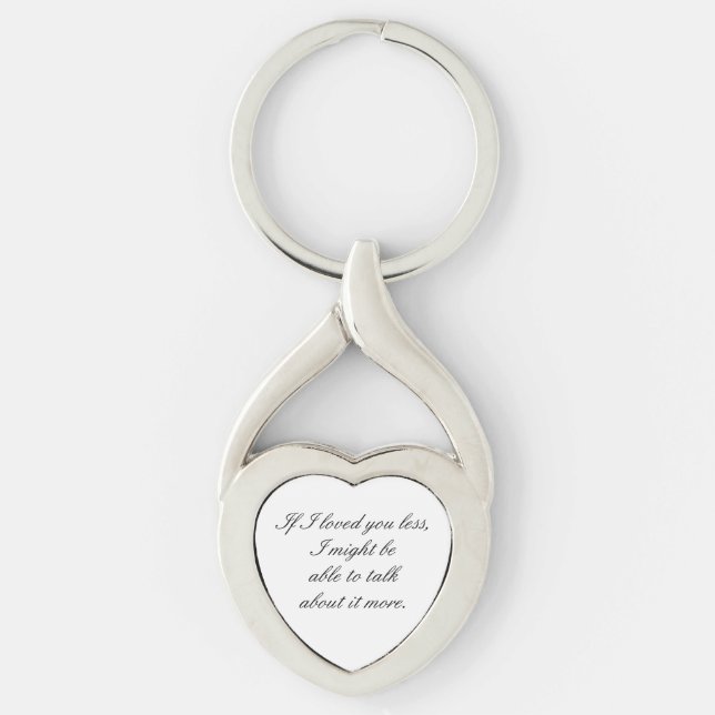For those of deep feeling  expressing love   keych keychain (Front)