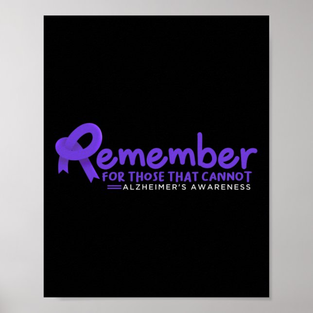 For Those That Cannot Alzheimerheimer  Poster (Front)