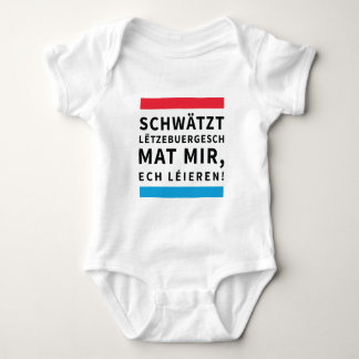 For Toddlers who Learn Luxembourgish Baby Bodysuit