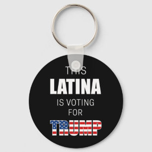 For Trump 2020 Election President Hispanic Women Keychain
