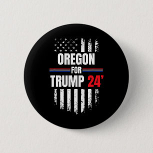 For Trump 2024 American Flag 2 Inch Round Button