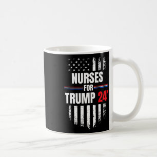 For Trump 2024 American Flag  Coffee Mug