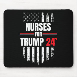 For Trump 2024 American Flag Mouse Pad