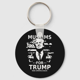 For Trump 2024 Conservative Funny Election 45 47  Keychain