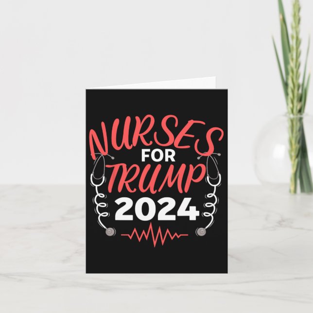 For Trump 2024 Election  Card (Front)
