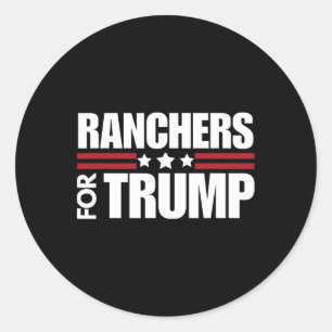 For Trump 2024 Election Conservative Republican Classic Round Sticker