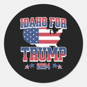 For Trump 2024 Election Trump Pro President Donald Classic Round Sticker