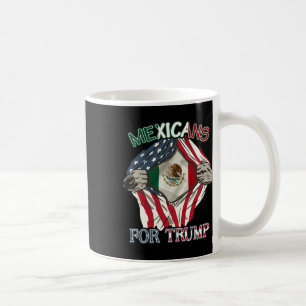 For Trump 2024 Mexico Usa Friendship Flag  Coffee Mug