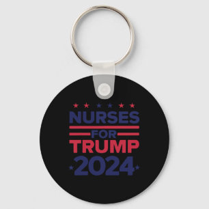 For Trump 2024 Nurses Support Trump 2024 Us Flag Keychain