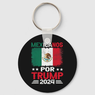 For Trump 2024 Pro Trump Gift - Mexicanos Por Trum Keychain