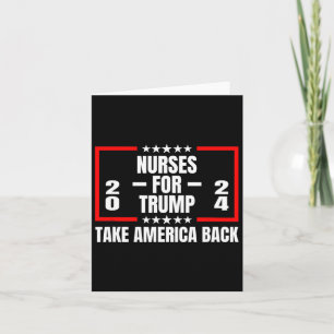 For Trump 2024 Take America Back Card