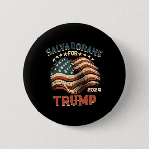 For Trump 2024 Usa Flag 2 Inch Round Button