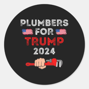 For Trump 2024 Vote For Presidential Election  Classic Round Sticker