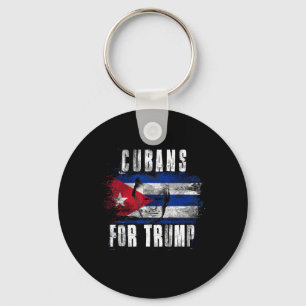 For Trump - American And Cuba Patriotic  Keychain