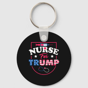 For Trump - Conservative Republican Nurses Support Keychain