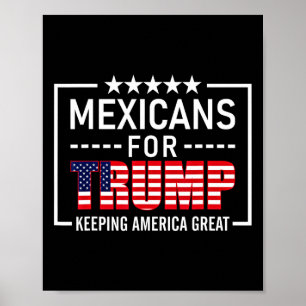For Trump Hispanic Conservative Gift Trump 2020  Poster