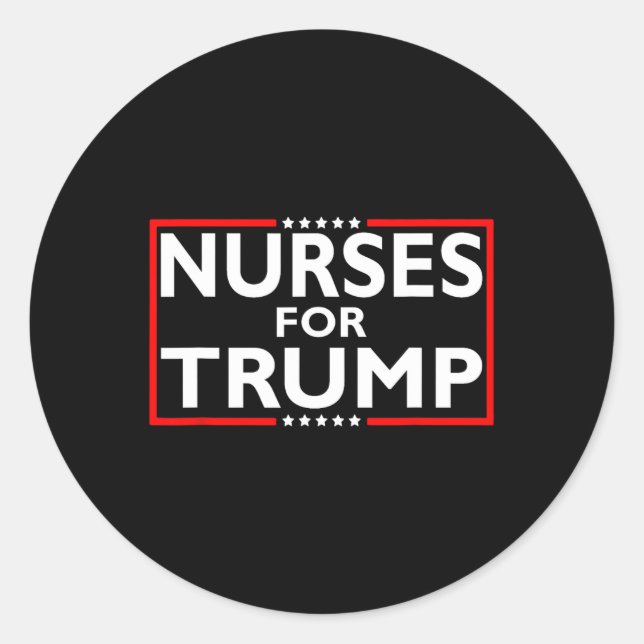 For Trump President Election 2024  Classic Round Sticker (Front)