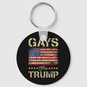 For Trump Stars And Stripes American Flag Keychain