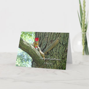 For Uncle Congratulations on Graduation Squirrel Card