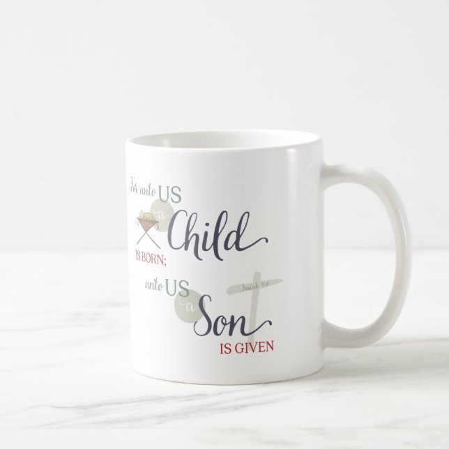 For Unto us a Child is Born Coffee Mug (Right)