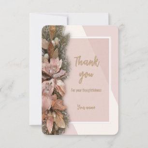 For Unto Us Christmas Thank You Card