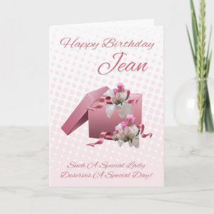 For Very Special Jean Birthday Celebration Card