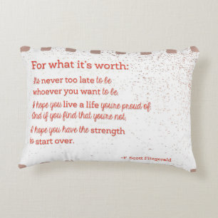 For What It's Worth Accent Pillow