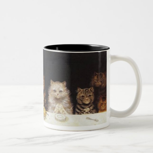 For what we are about to receive -Louis Wain mug (Right)