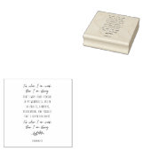 For when I am Weak then I am Strong Rubber Stamp (Stamped)