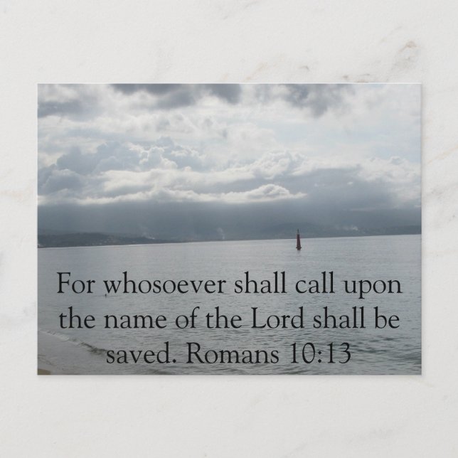 For whosoever shall call upon the name of the Lord Postcard (Front)