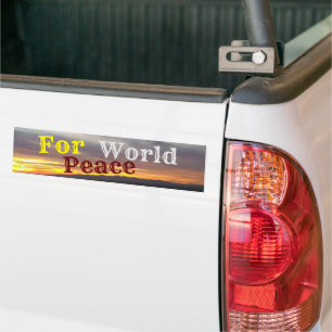 For World Peace Bumper Sticker
