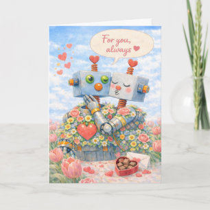 For You, Always – Robot Love  Holiday Card