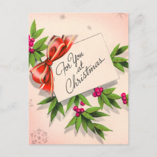 For You At Christmas Postcard